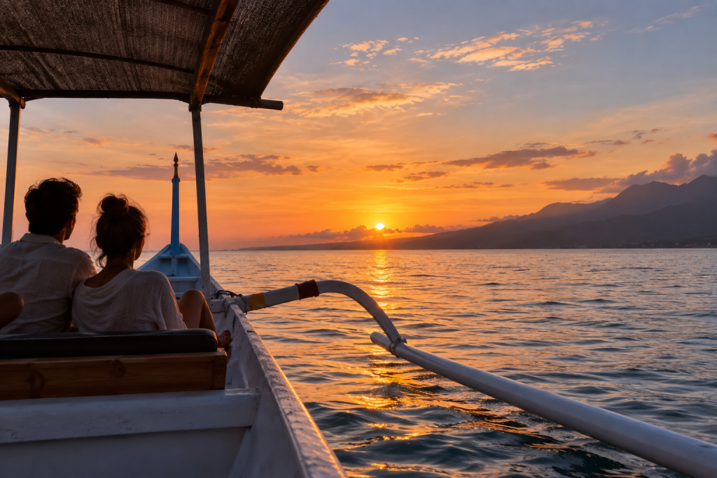 Romantic boat trip